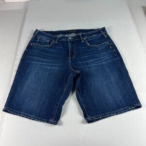 Silver Jean Short Women 36* Suki Bermuda High Rise Blue Faded Denim Jorts Tag 34